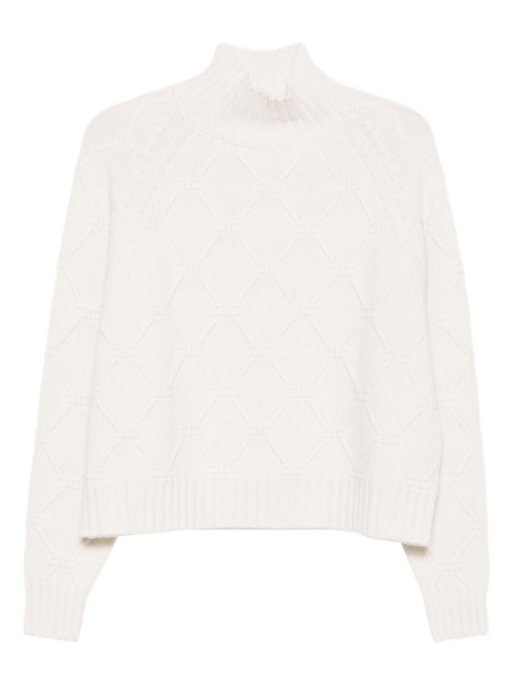 Cream Wool–Cashmere Sweater — Elisabetta Franchi