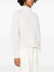 Cream Wool–Cashmere Sweater — Elisabetta Franchi