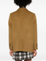 Front Street Jackets Camel wool double-breasted