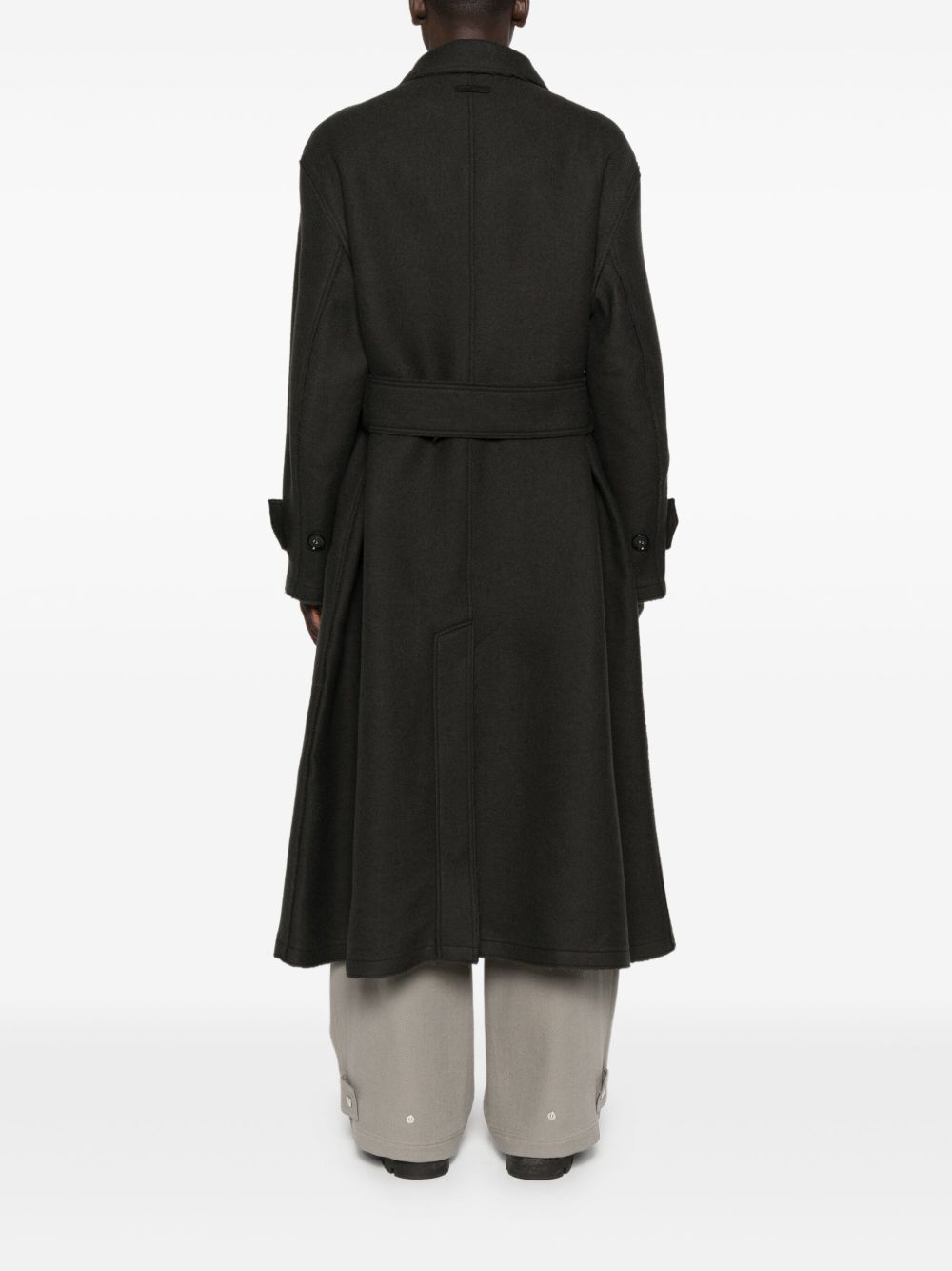 Ami Paris Coats Grey virgin wool