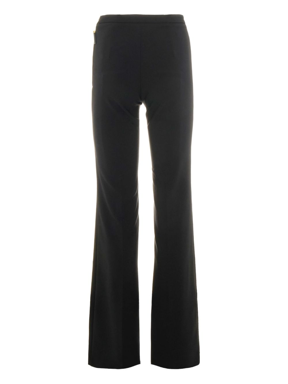 Elisabetta Franchi Black Flared-Hem Trousers