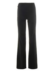 Elisabetta Franchi Black Flared-Hem Trousers