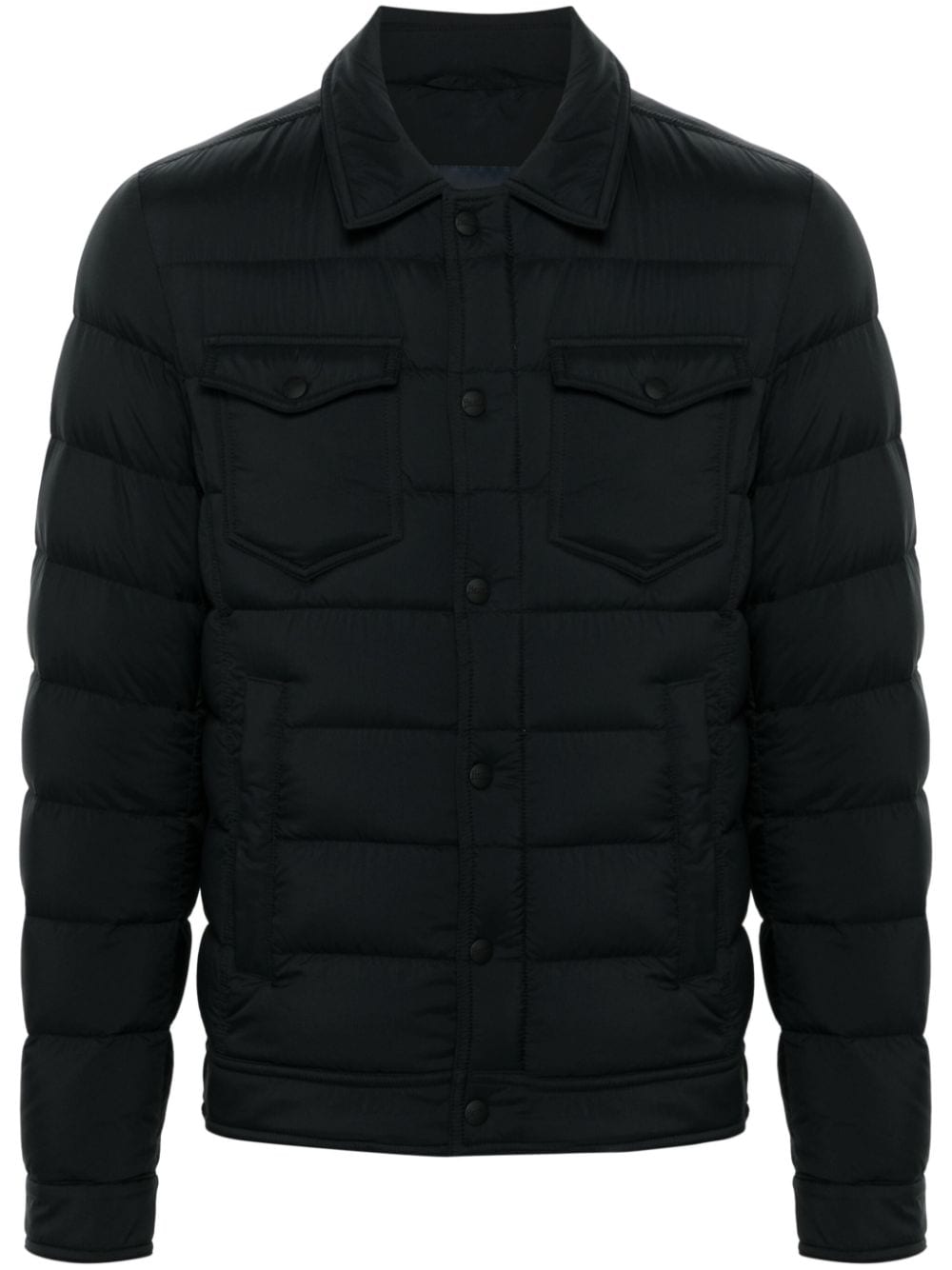 Herno Black Coat for Men