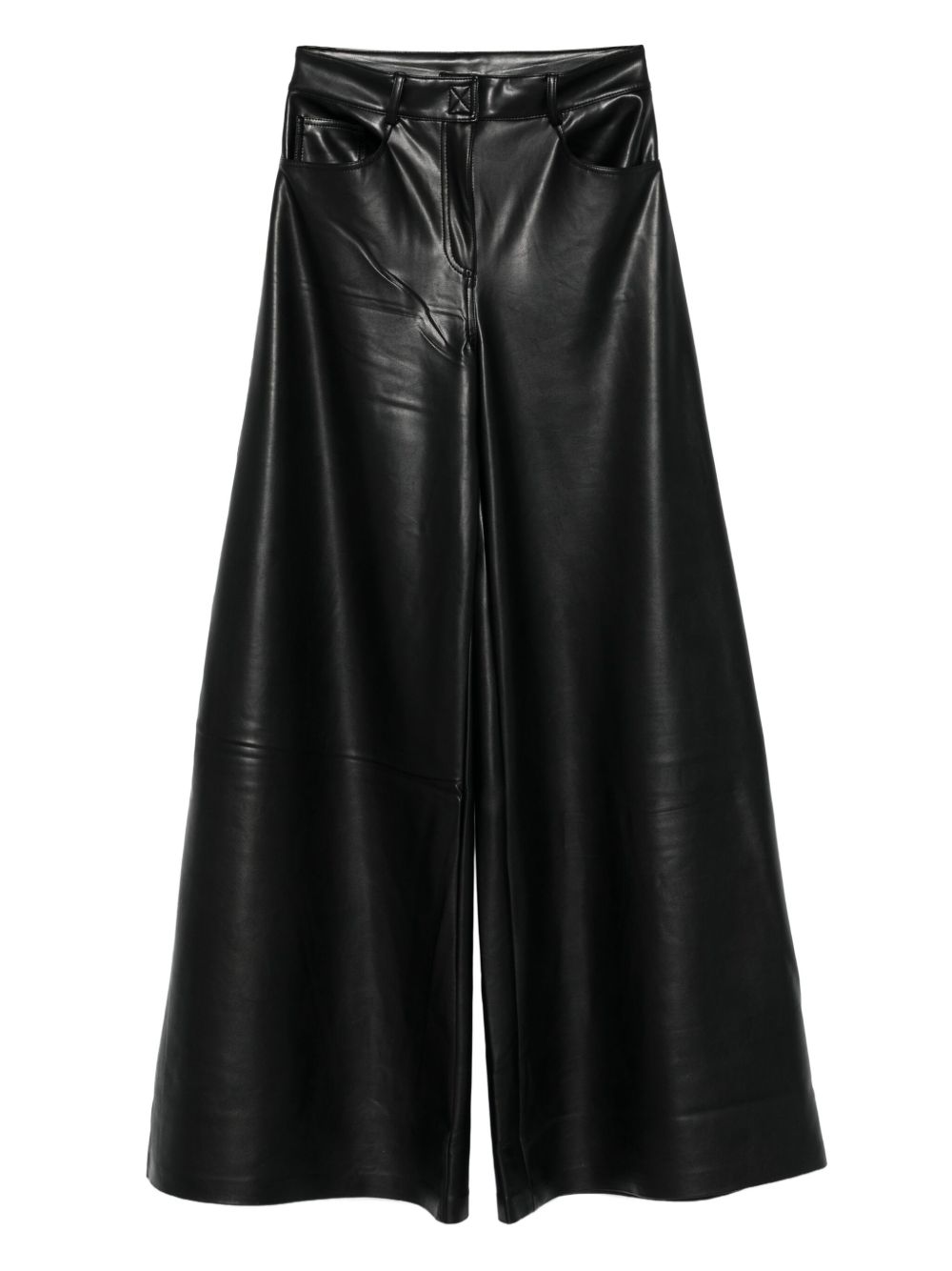 Norma Kamali Trousers in Black Leather