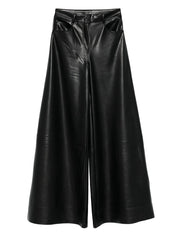 Norma Kamali Trousers in Black Leather