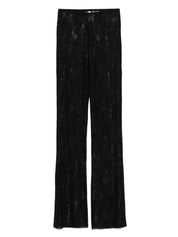 Norma Kamali Trousers Black — Lace Skinny Trousers