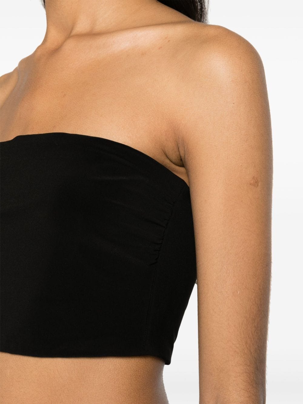 Norma Kamali Top Black — Silk & Nylon Elegance