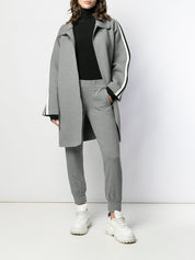 Norma Kamali Black Silk‑Nylon Turtle‑Neck Sweater