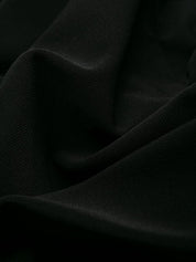Norma Kamali Black Silk‑Nylon Turtle‑Neck Sweater