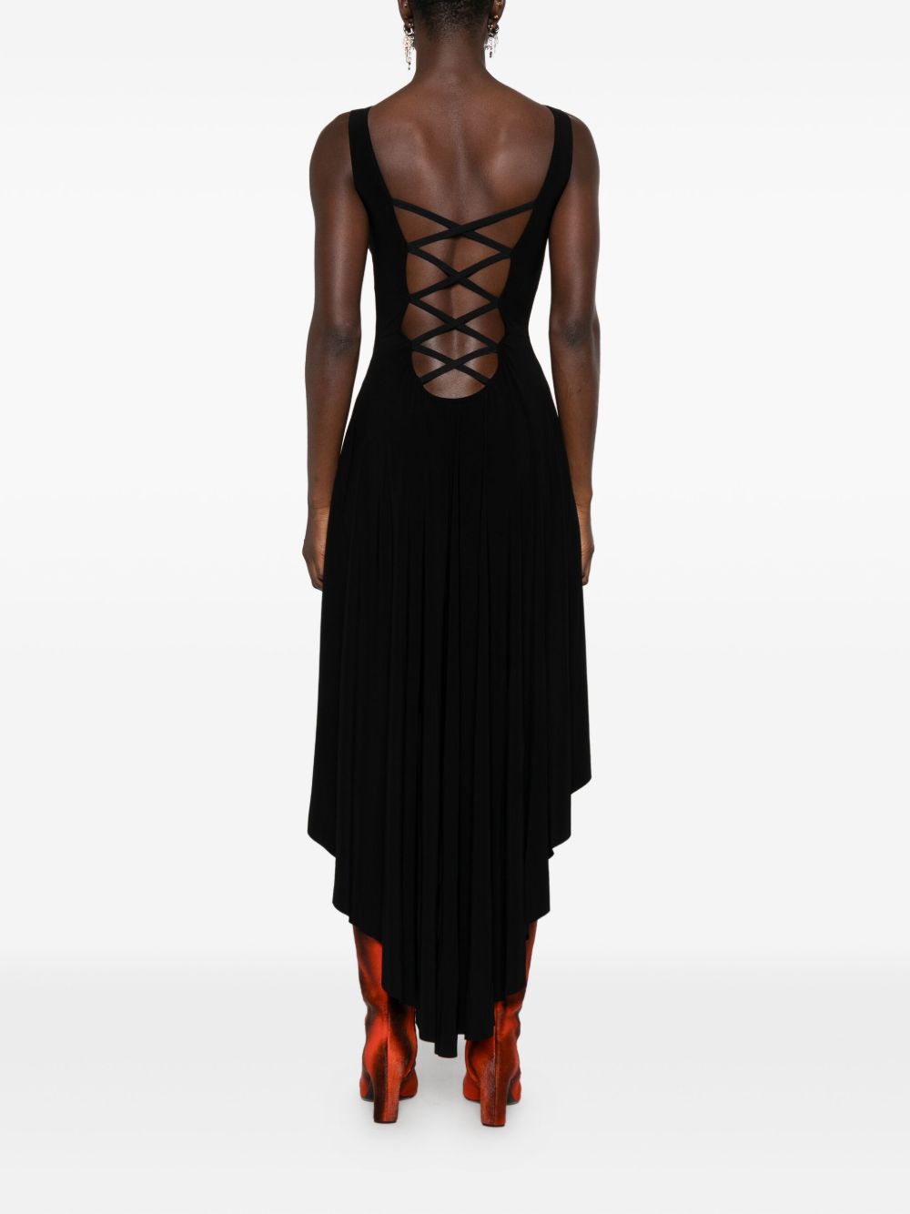 Norma Kamali Dresses Black asymmetric mini dress