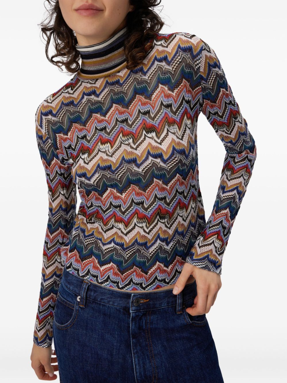 Pulls Missoni en laine mélangée multicolore