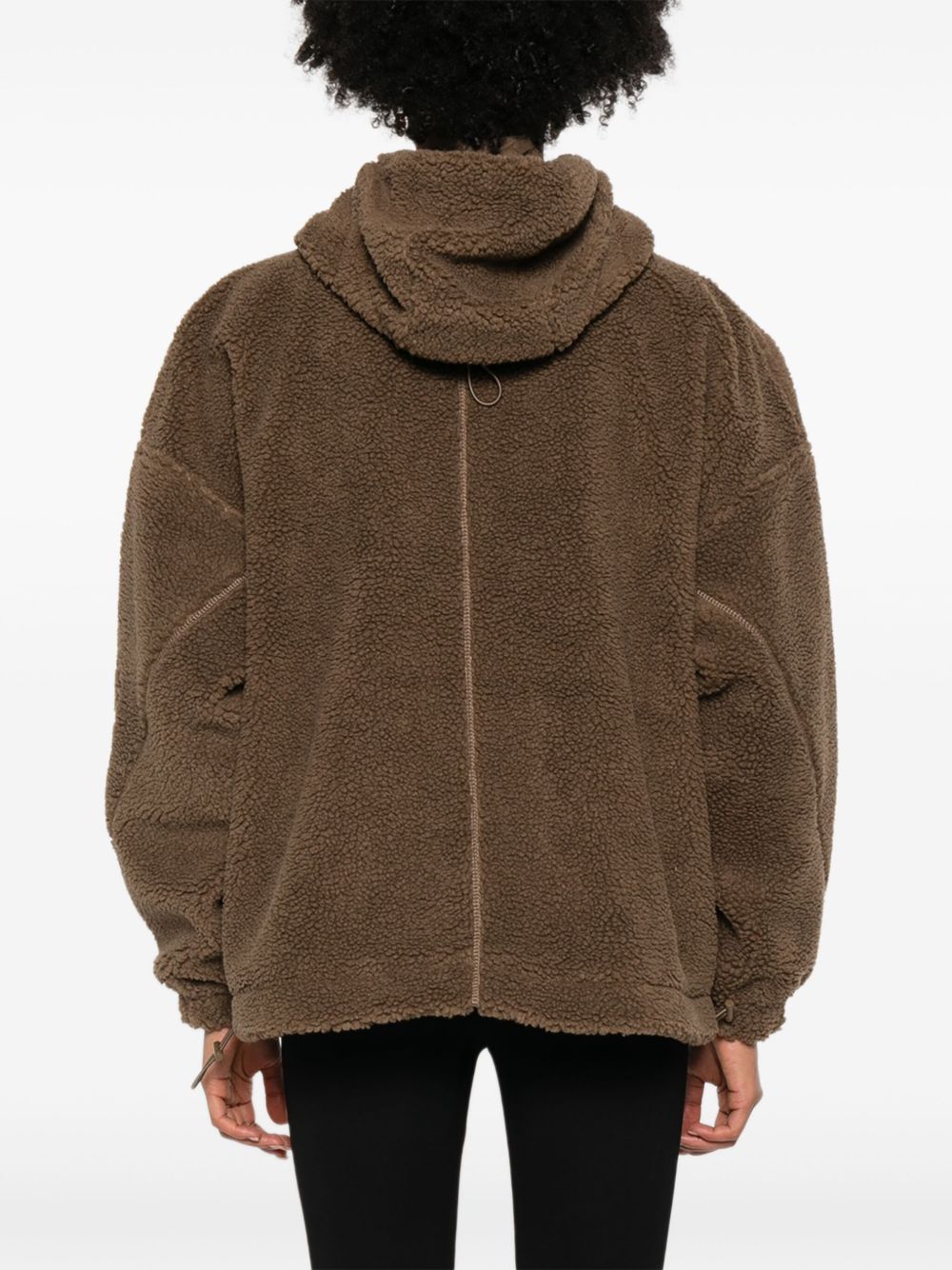 Adidas By Stella McCartney Sweaters Brown hooded track top