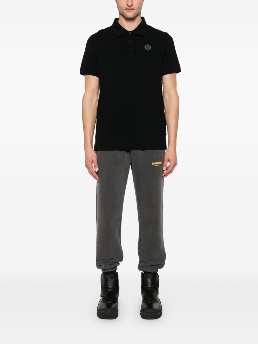 Canada Goose T-shirts and Polos Black cotton polo
