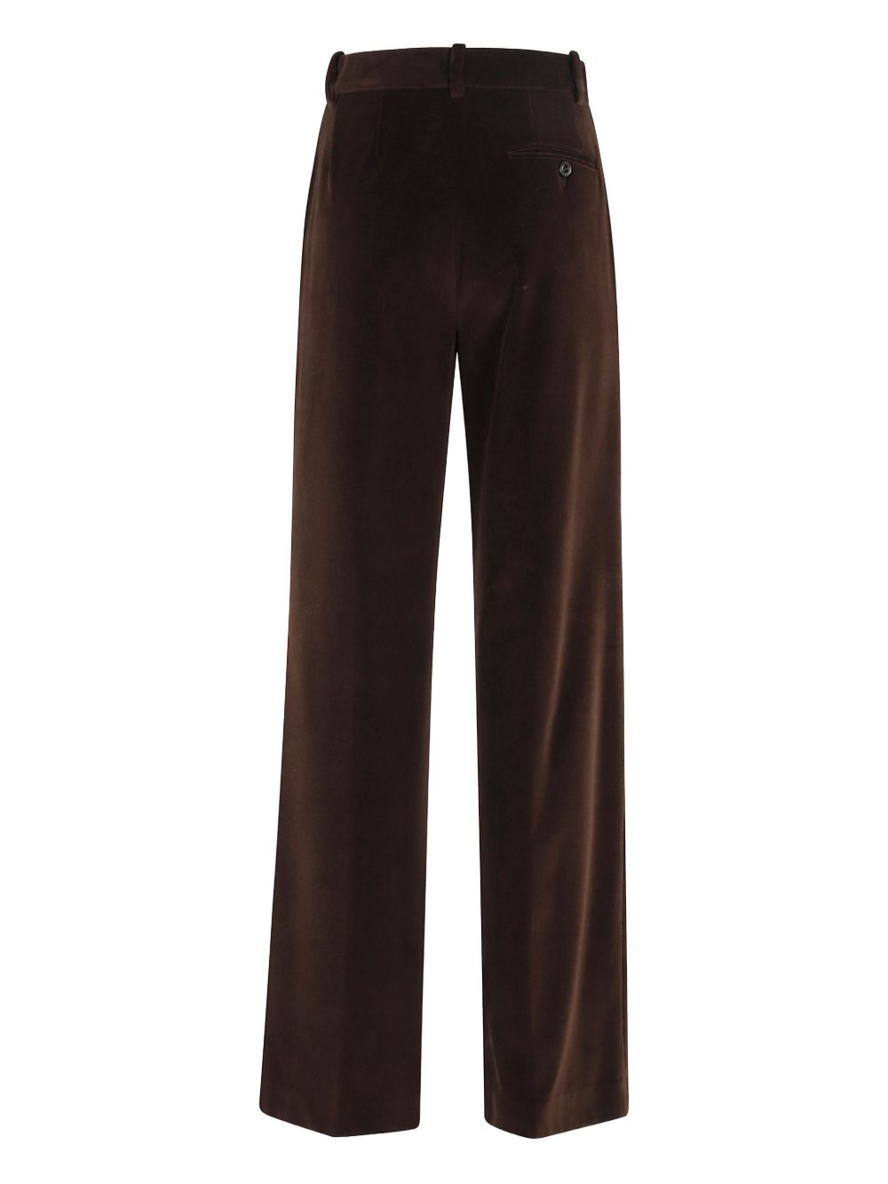 Circolo 1901 Trousers Brown wide-leg cotton
