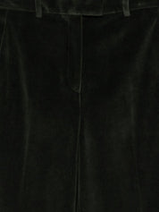Circolo 1901 Trousers in Dark Forest Green Velvet