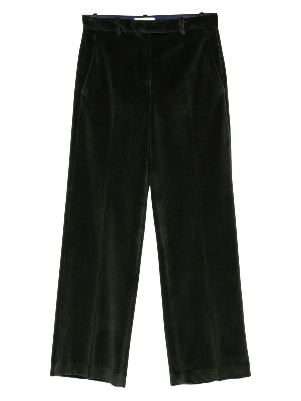 Circolo 1901 Trousers in Dark Forest Green Velvet