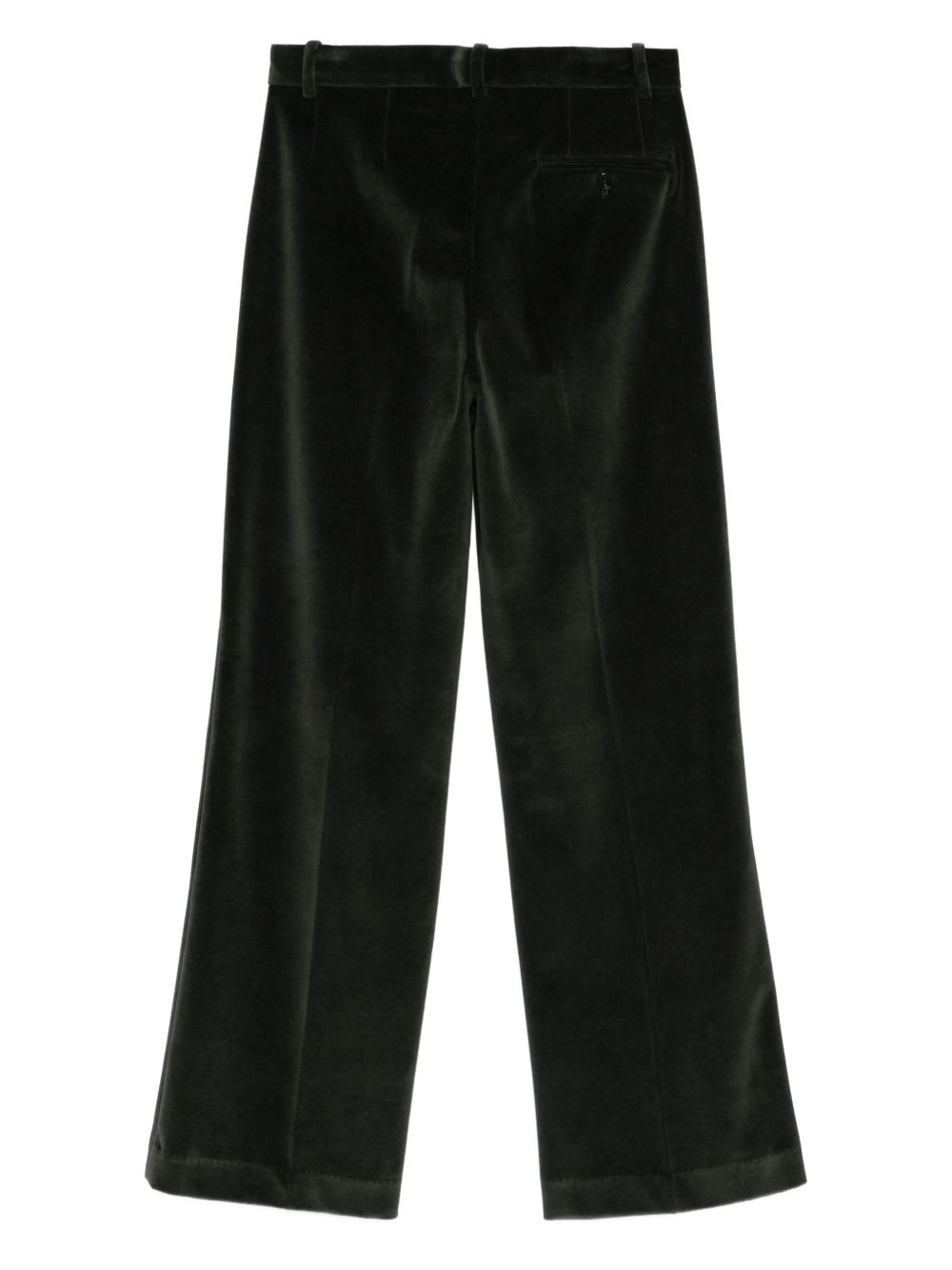 Circolo 1901 Trousers in Dark Forest Green Velvet