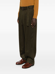 Pantalones EXCLUSIVOS EMPORIO ARMANI en Lana Verde