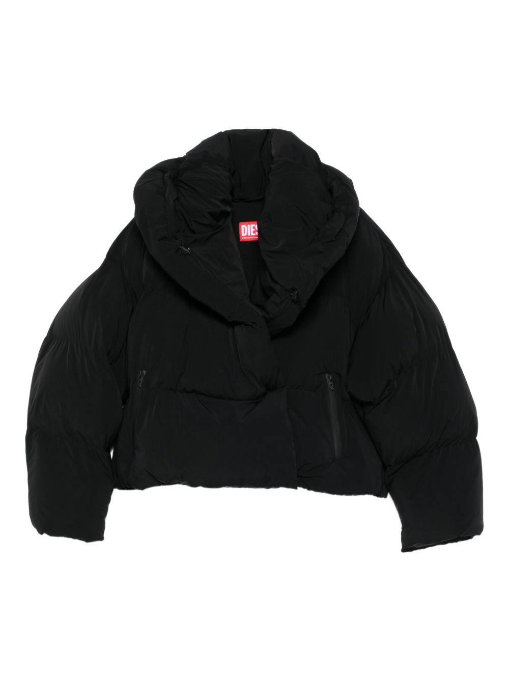 Diesel Coats Black quilted down jacket