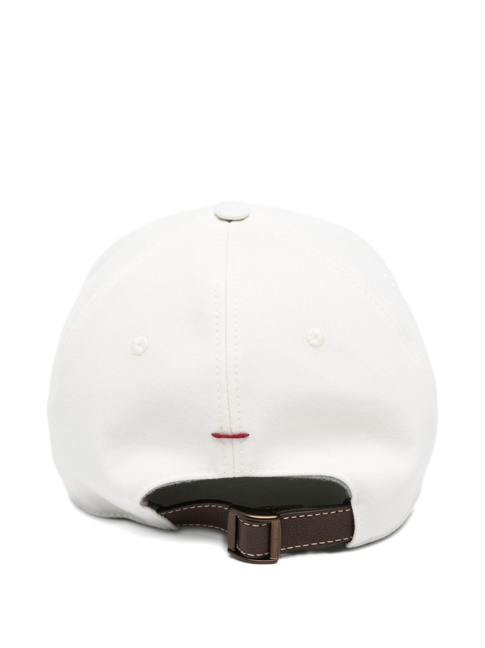 Brunello Cucinelli Chapeaux Casquette de baseball en coton blanc