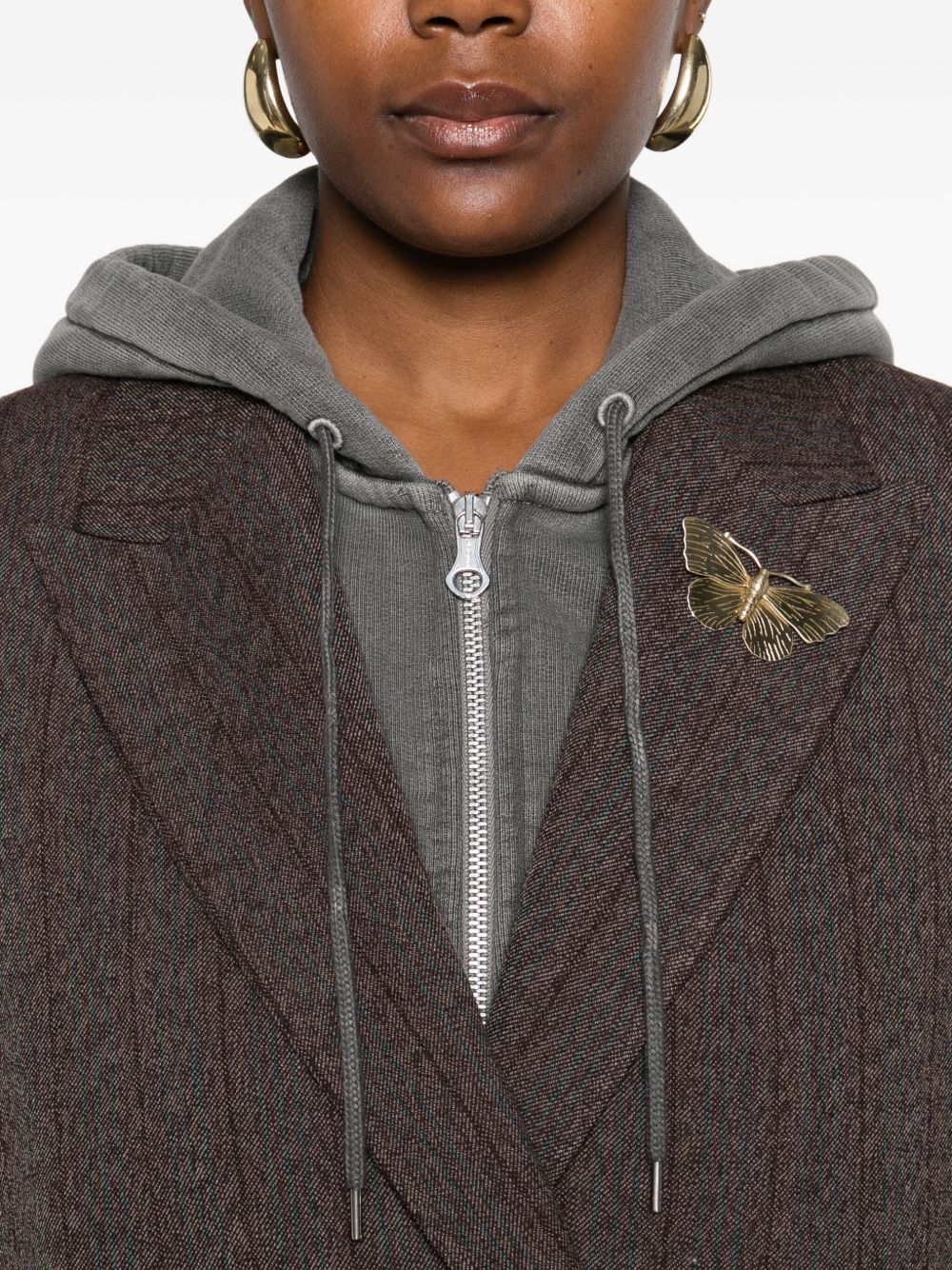 Golden Goose Jackets Brown wool double-breasted