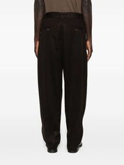 Brown Wool-Cashmere Trousers — Emporio Armani Exclusive