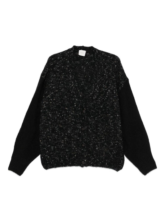 Alysi Sweaters Black — Silk-Blend Women’s Sweater