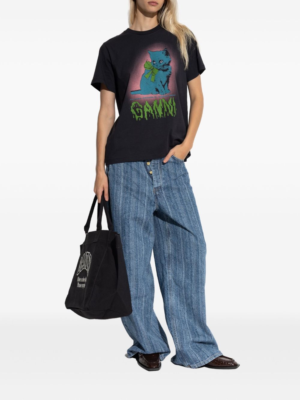 T-shirts et polos Ganni gris