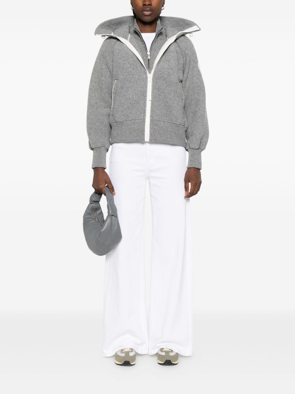 Canada Goose Coats Grey wool blend bomber jacket