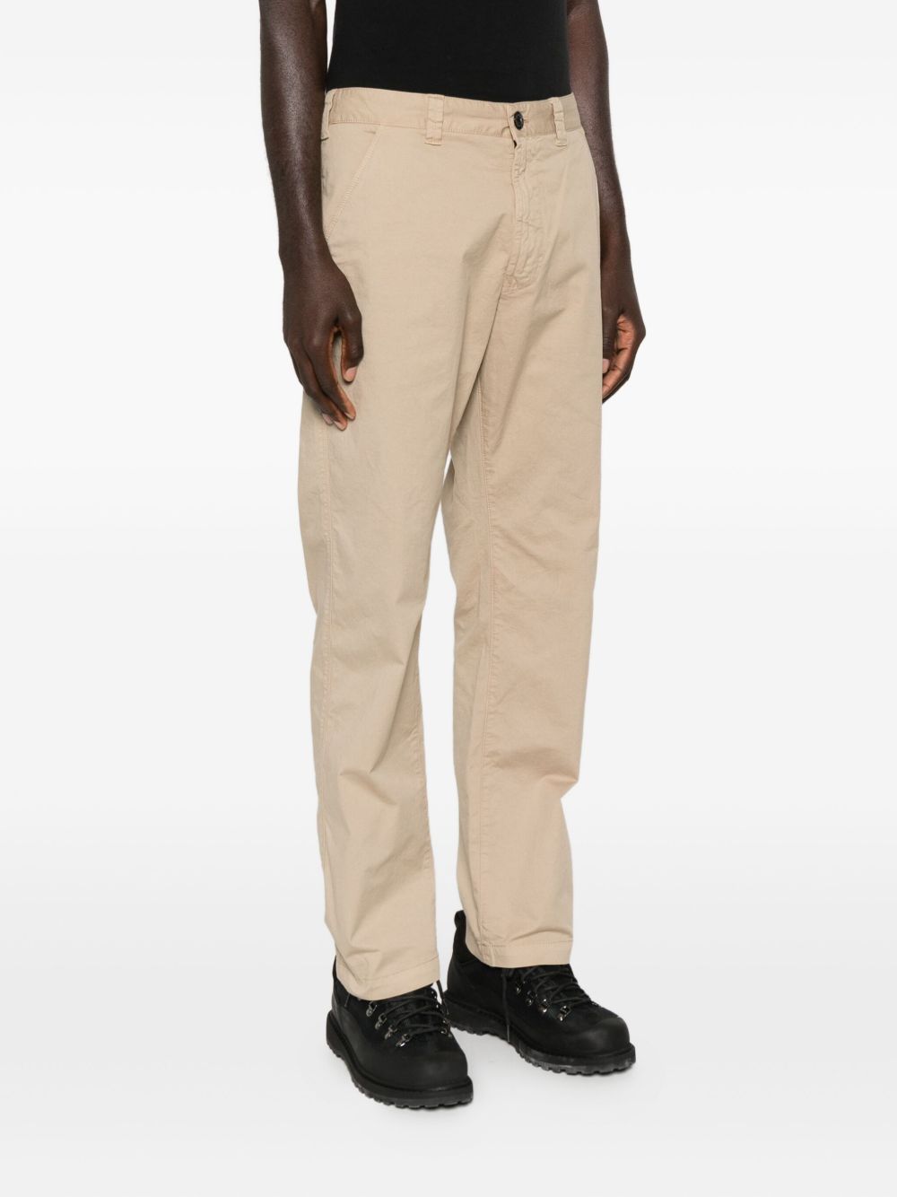 Stone Island Trousers Beige — Cotton Cargo Trousers