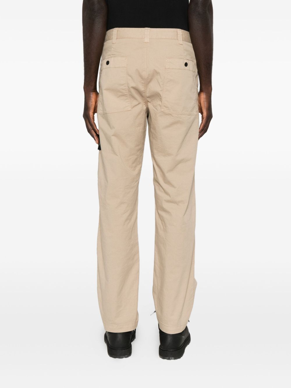 Stone Island Trousers Beige — Cotton Cargo Trousers
