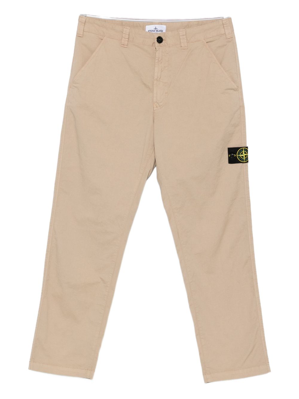 Stone Island Trousers Beige — Cotton Cargo Trousers