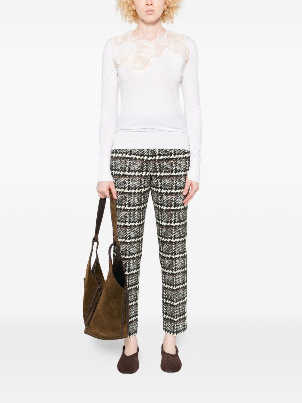 Ermanno Scervino White Wool Turtle‑Neck Sweater