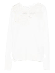 Ermanno Scervino White Wool Turtle‑Neck Sweater