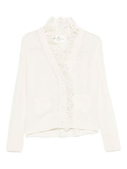 White Cashmere Cardigan — Ermanno Scervino Sweater