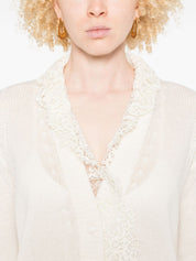White Cashmere Cardigan — Ermanno Scervino Sweater
