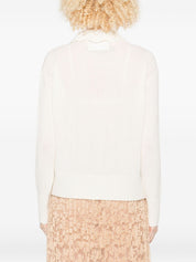 White Cashmere Cardigan — Ermanno Scervino Sweater