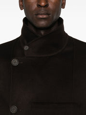 EXCLUSIVITÉ EMPORIO ARMANI Trench-coat en laine marron