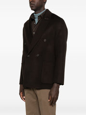 EMPORIO ARMANI EXCLUSIVE Jackets in Brown Wool Blend
