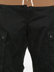 Pantalon cargo en coton noir Dolce &amp; Gabbana