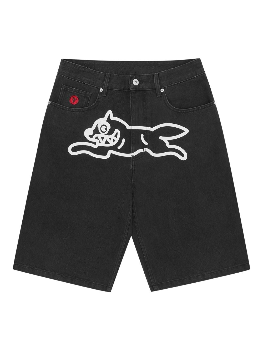 Icecream Shorts Black Running Dog denim