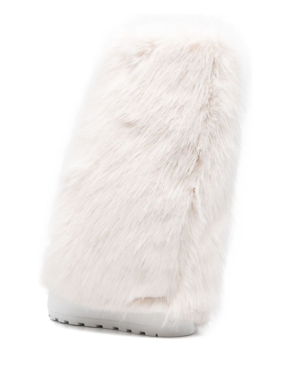 Bottes Casadei blanches à talon plat