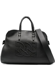 Casadei Bags.. Black Smooth Leather Tote