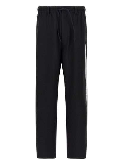 Pantalones Y-3 Pantalones deportivos negros de pierna ancha