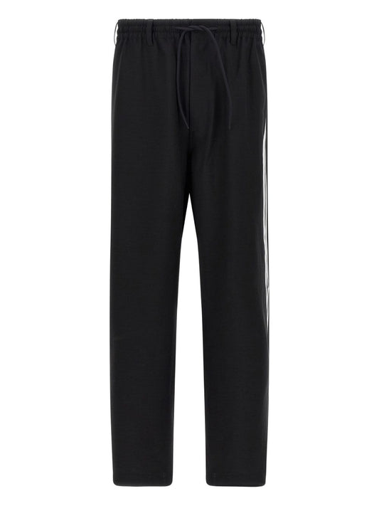 Y-3 Black Wide‑Leg Track Trousers