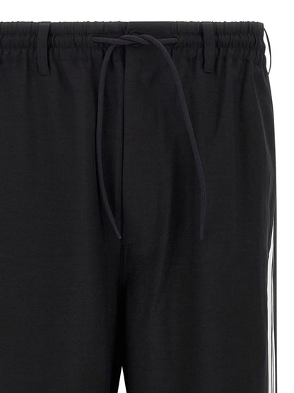 Pantalones Y-3 Pantalones deportivos negros de pierna ancha