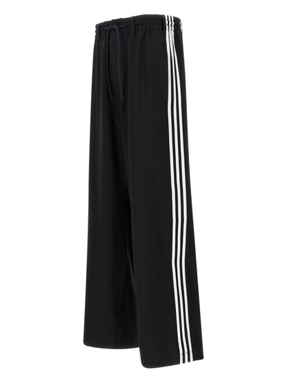 Pantalones Y-3 Pantalones deportivos negros de pierna ancha