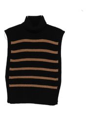 Black Wool Turtleneck Sweater — DAVANTINO