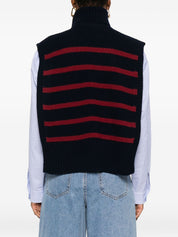 Blue Wool Turtleneck Sweater — DAVANTINO