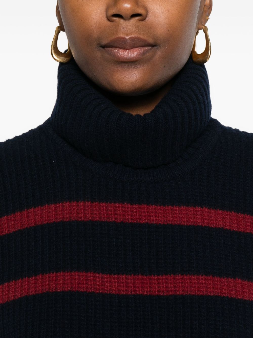 Blue Wool Turtleneck Sweater — DAVANTINO